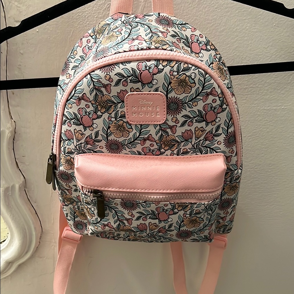 Disney Minnie Mouse Floral Pink Backpack